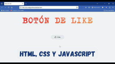Botón de like animado con HTML, CSS y JavaScript - Web development