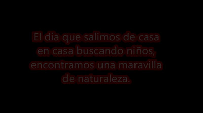 Recorriendo la vereda, buscando niños y contemplando el paisaje.
