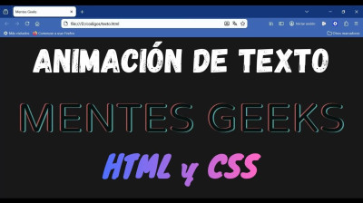 Cómo crear un texto animado con efecto RGB usando HTML y CSS - Web development