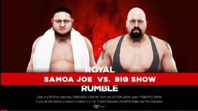 Samoa Joe vs Big Show (WWE 2K19)