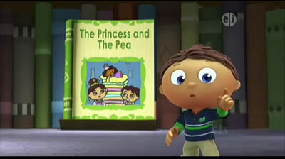 Super why The Princess and the pea and Jack and the beanstalk