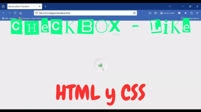 Checkbox neumorphism con HTML y CSS - Web development
