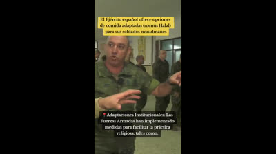 Caballo de Troya  ¿Sabias? Que en el ejército español hay musulmanes y les ofrece comida Halal.