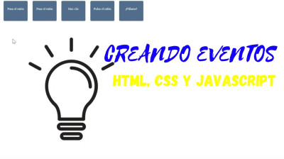 Creando eventos con JavaScript - Web evelopment