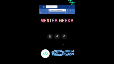 ICONOS de REDES SOCIALES con EFECTO HOVER en HTML y CSS